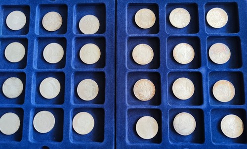 24x silber gedenkmünzen - 10,
