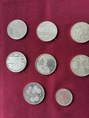 Brd gedenkmünzen 7x - brd, 10